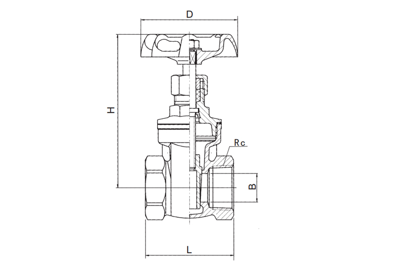 青銅閘閥  Z15W-20T