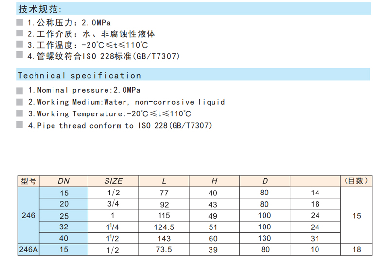 黃銅過濾器球閥 Q11F-20T