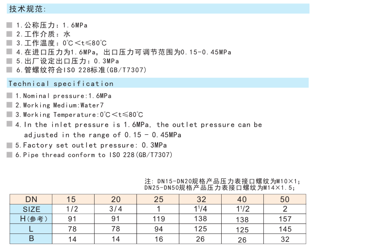 719黃銅過(guò)濾型減壓閥 Y12X-16T